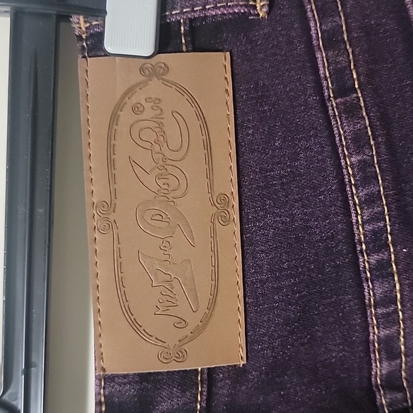 VINTAGE MCRD Michael R Dan Jeans Purple  faded and detailed beaded design size28 - Picture 7 of 11